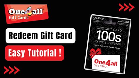 redeem one4all gift card|how to redeem one4all gift card online.